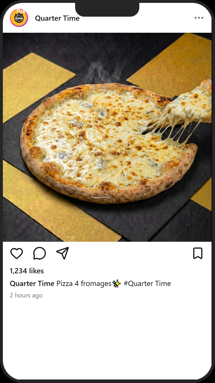 Pizza quatre fromages