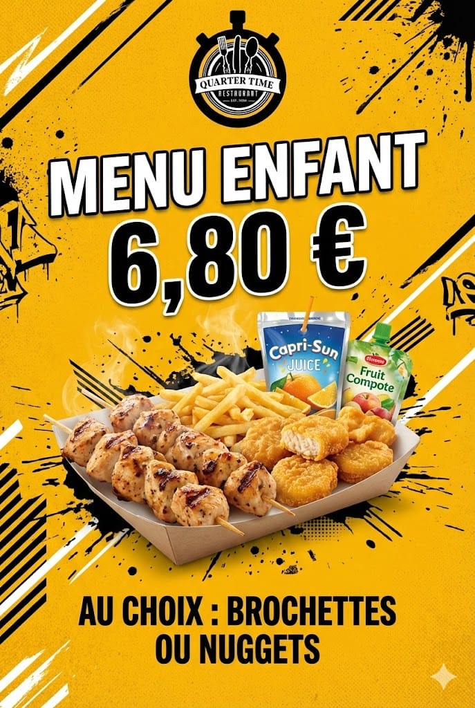 Flyer Menu Enfant
